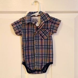 High end collared onsie